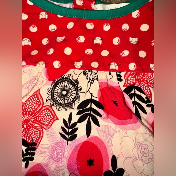 Matilda Jane GLAD TIDINGS Dress Size 2 Flutter Red Floral Girls Make Believe - Picture 2 of 5